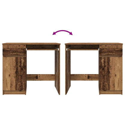 Bureau 86x49x76 cm spaanplaat oud hout
