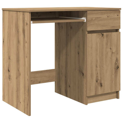 Desk craft 86x49x76 cm chipboard oak colored