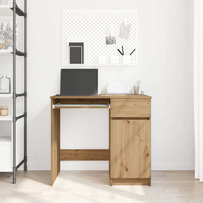 Desk craft 86x49x76 cm chipboard oak colored