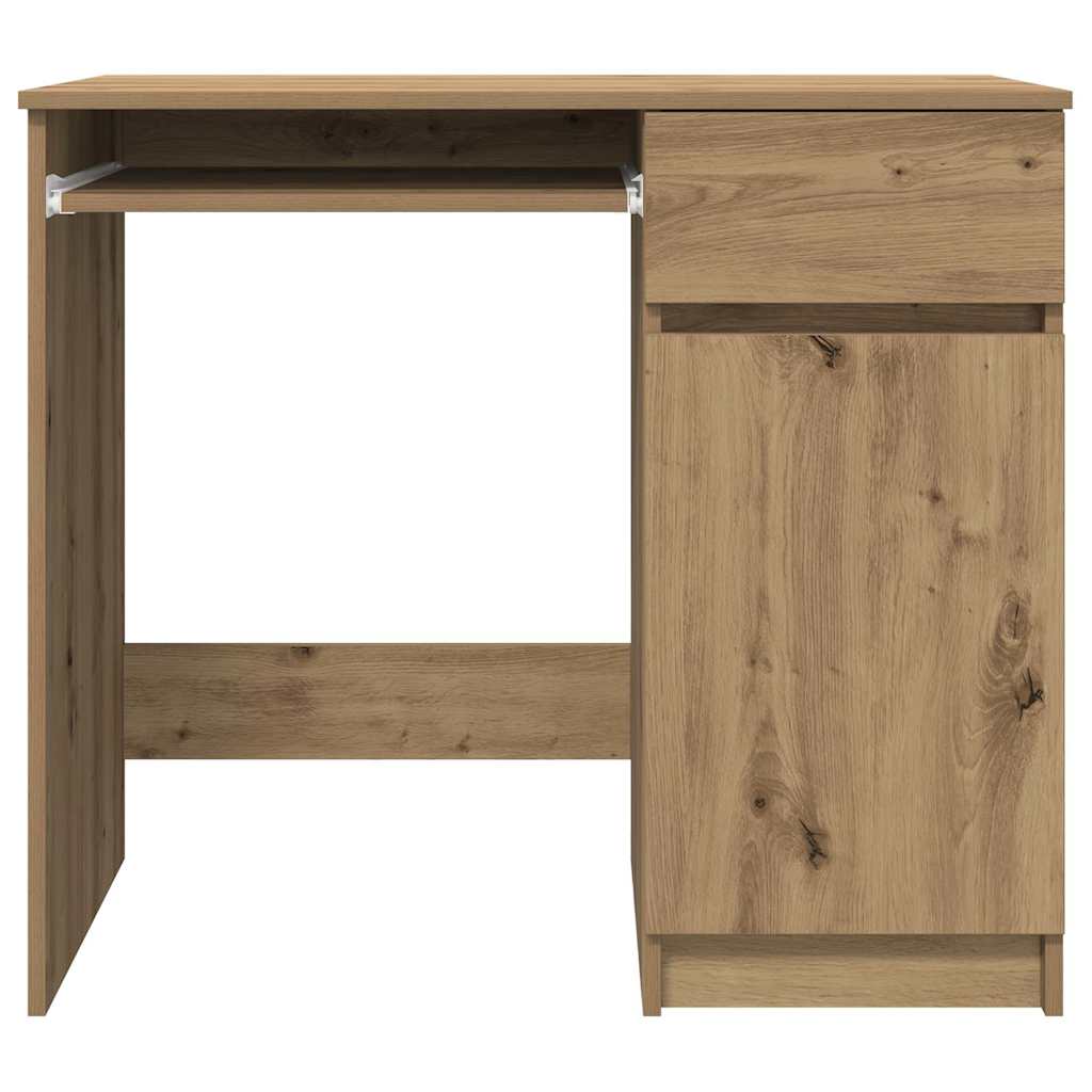 Desk craft 86x49x76 cm chipboard oak colored