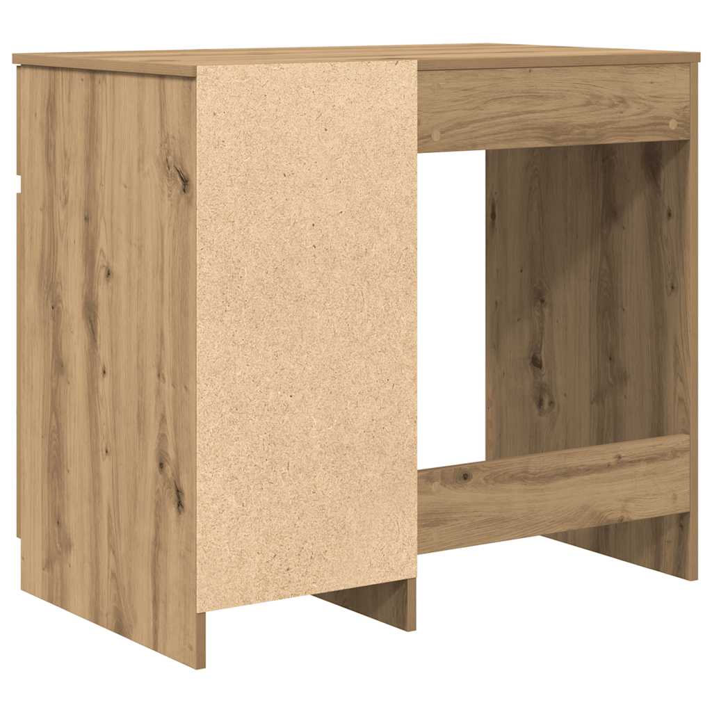 Desk craft 86x49x76 cm chipboard oak colored