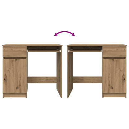 Desk craft 86x49x76 cm chipboard oak colored