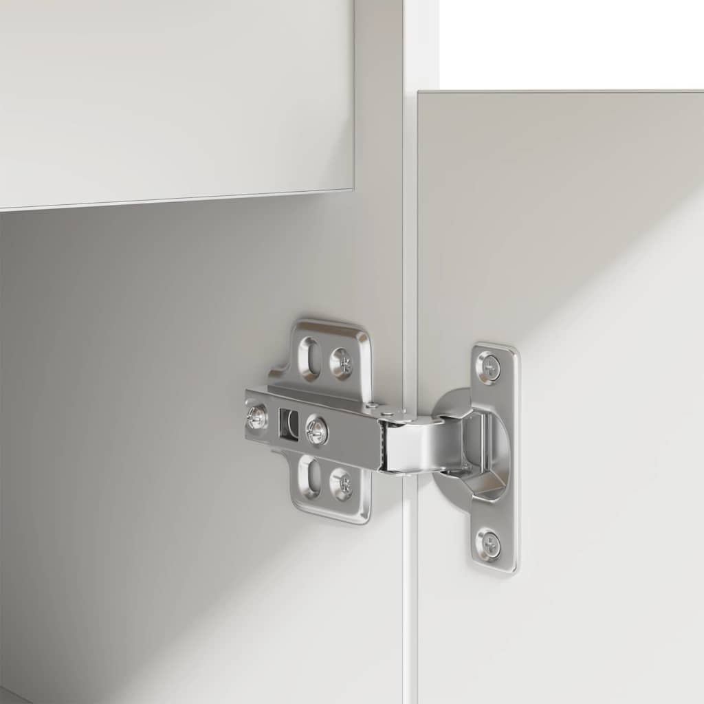 Bureau met lade met plank Wit 140 x 49 x 76 cm Bewerkt hout