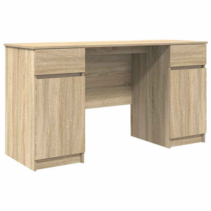 Bureau met lade Sonoma eiken 140 x 49 x 76 cm Bewerkt hout