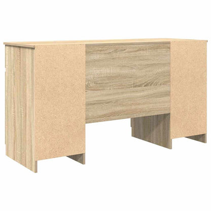 Bureau met lade Sonoma eiken 140 x 49 x 76 cm Bewerkt hout
