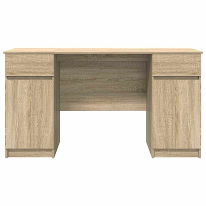 Bureau met lade Sonoma eiken 140 x 49 x 76 cm Bewerkt hout