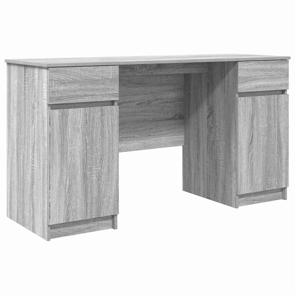 Bureau met lade Grijs sonoma 140 x 49 x 76 cm Bewerkt hout