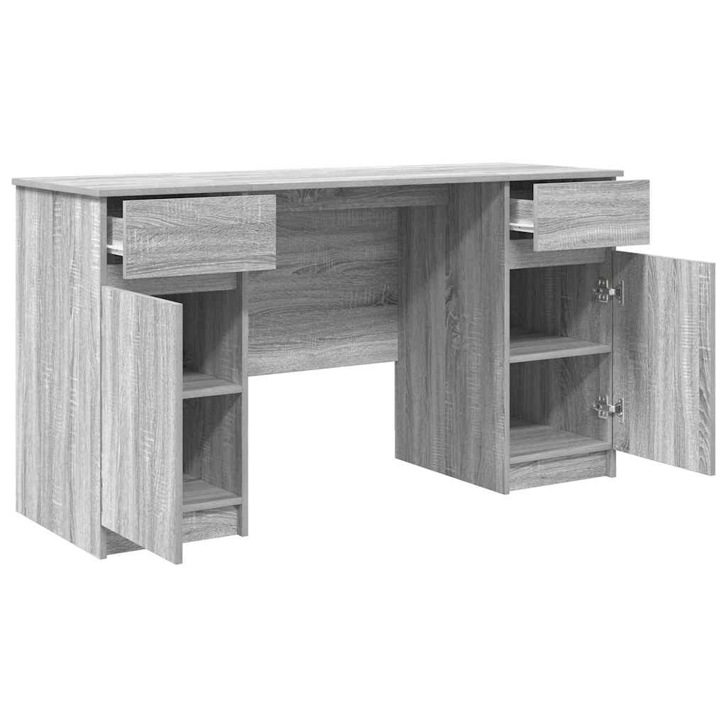 Bureau met lade Grijs sonoma 140 x 49 x 76 cm Bewerkt hout