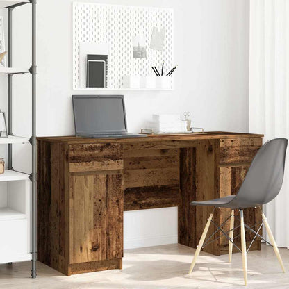 Bureau met lade Oud hout 140 x 49 x 76 cm Bewerkt hout