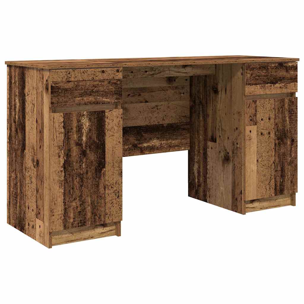 Bureau met lade Oud hout 140 x 49 x 76 cm Bewerkt hout