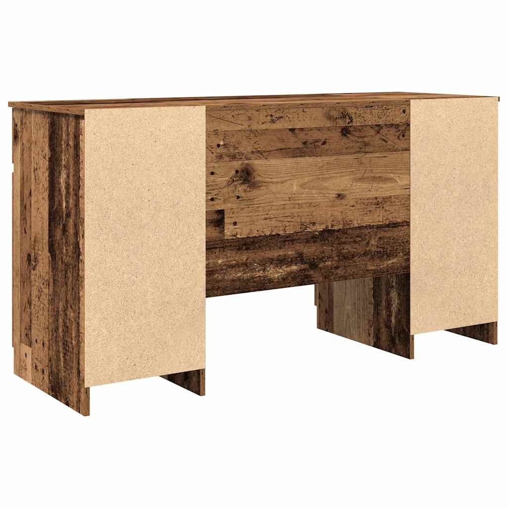 Bureau met lade Oud hout 140 x 49 x 76 cm Bewerkt hout