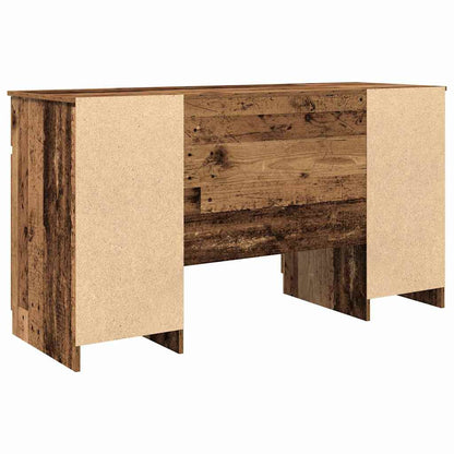 Bureau met lade Oud hout 140 x 49 x 76 cm Bewerkt hout