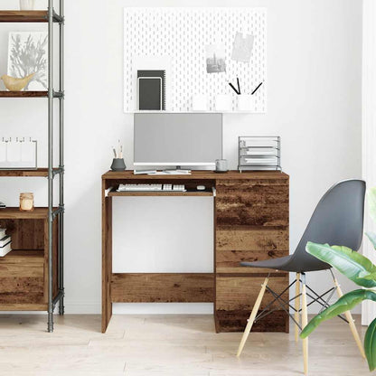 Desk 90x45x76 cm processed wood old wood color