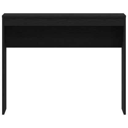 Bureau Zwart Eiken 90x40x72 cm Bewerkt Hout