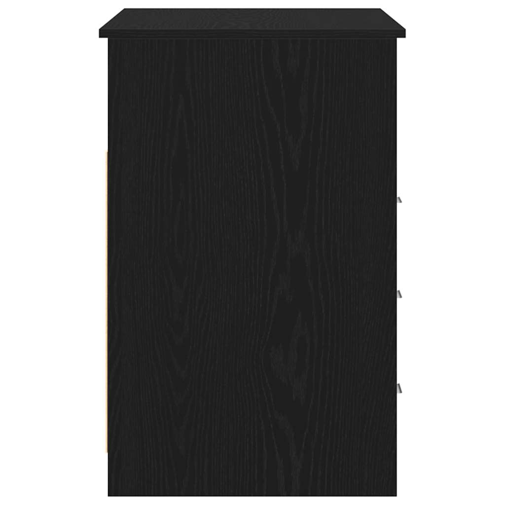 Bureau met lades 102x50x76 cm bewerkt hout zwart eikenkleur