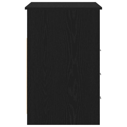 Bureau met lades 102x50x76 cm bewerkt hout zwart eikenkleur