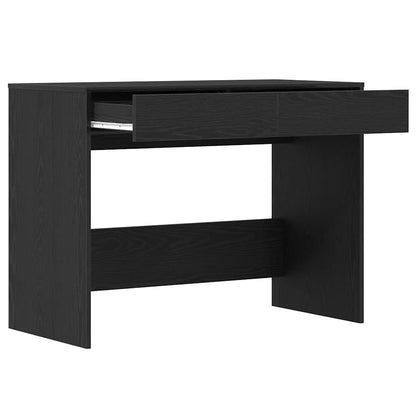 Bureau 101x50x76,5 cm spaanplaat zwart eikenkleurig