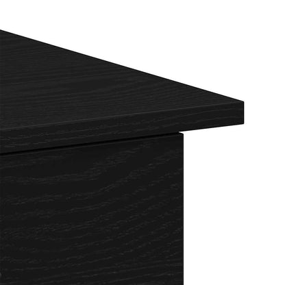 Bureau met lade Zwart Eiken 100 x 50 x 76 cm Bewerkt hout
