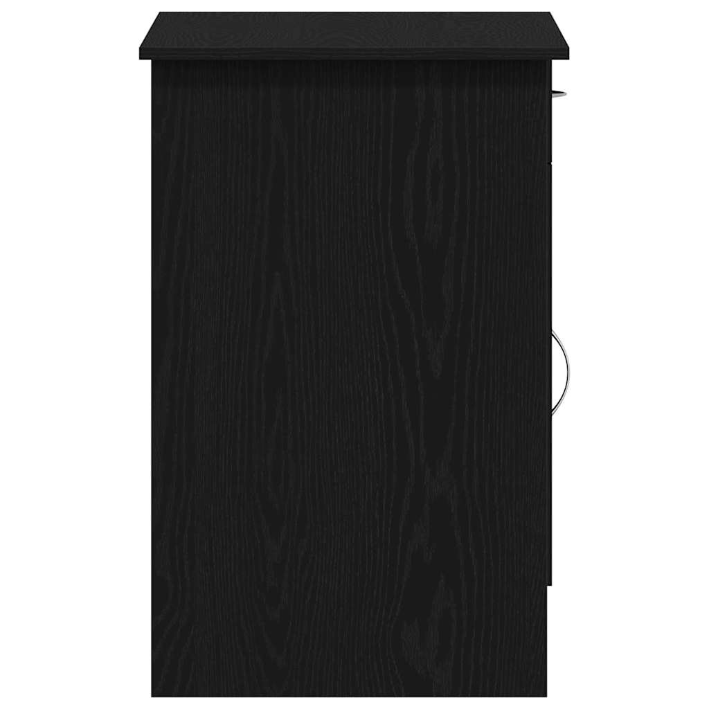 Bureau met lade Zwart Eiken 100 x 50 x 76 cm Bewerkt hout