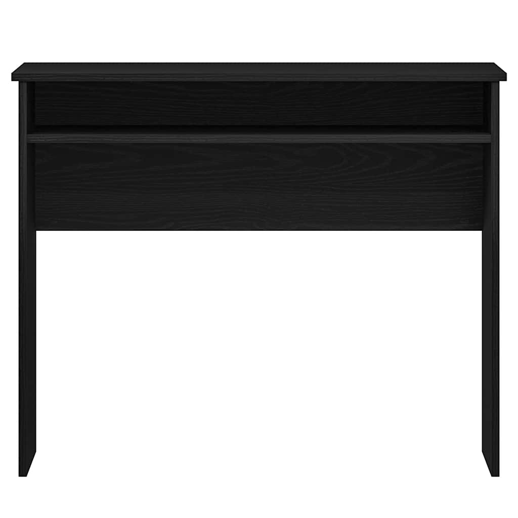 Bureau 90x50x74 cm bewerkt hout zwart eikenkleur