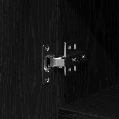 Bureau met lade Zwart Eiken 100 x 50 x 75 cm Bewerkt hout