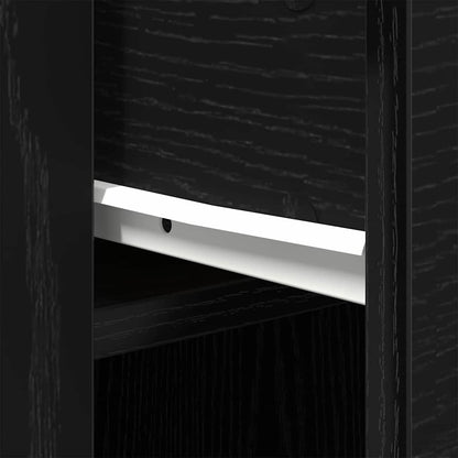 Bureau met lade Zwart Eiken 100 x 49 x 74 cm Bewerkt hout