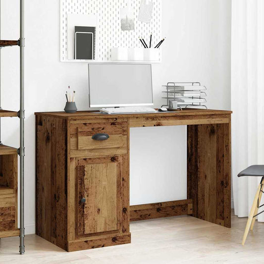 Bureau met lade Oud Hout 50 x 115 x 75 cm Bewerkt hout