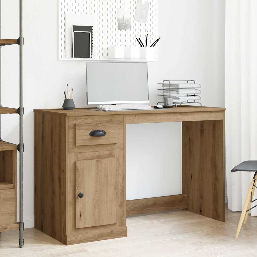Bureau met lade Artisan Eiken 50 x 115 x 75 cm Bewerkt hout
