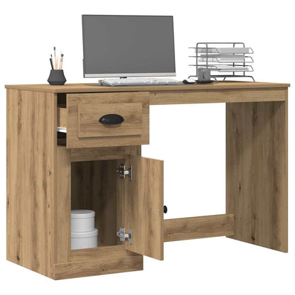 Bureau met lade Artisan Eiken 50 x 115 x 75 cm Bewerkt hout