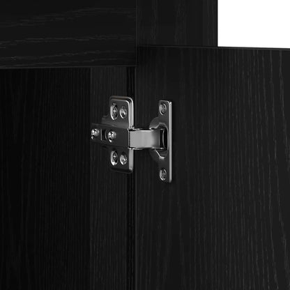 Bureau met lade Zwart Eiken 50 x 115 x 75 cm Bewerkt hout