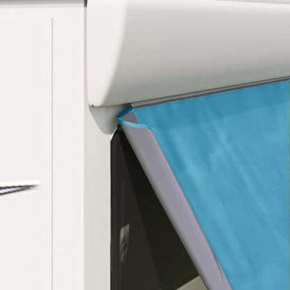 Achterkleptent met dak Blauw 190 x 150 x 185 cm taft