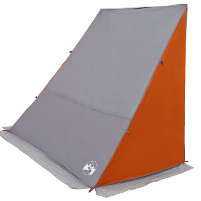 Achterkleptent met dak Grijs en Oranje 190 x 150 x 185 cm taft
