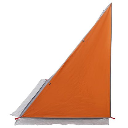 Achterkleptent met dak Grijs en Oranje 190 x 150 x 185 cm taft