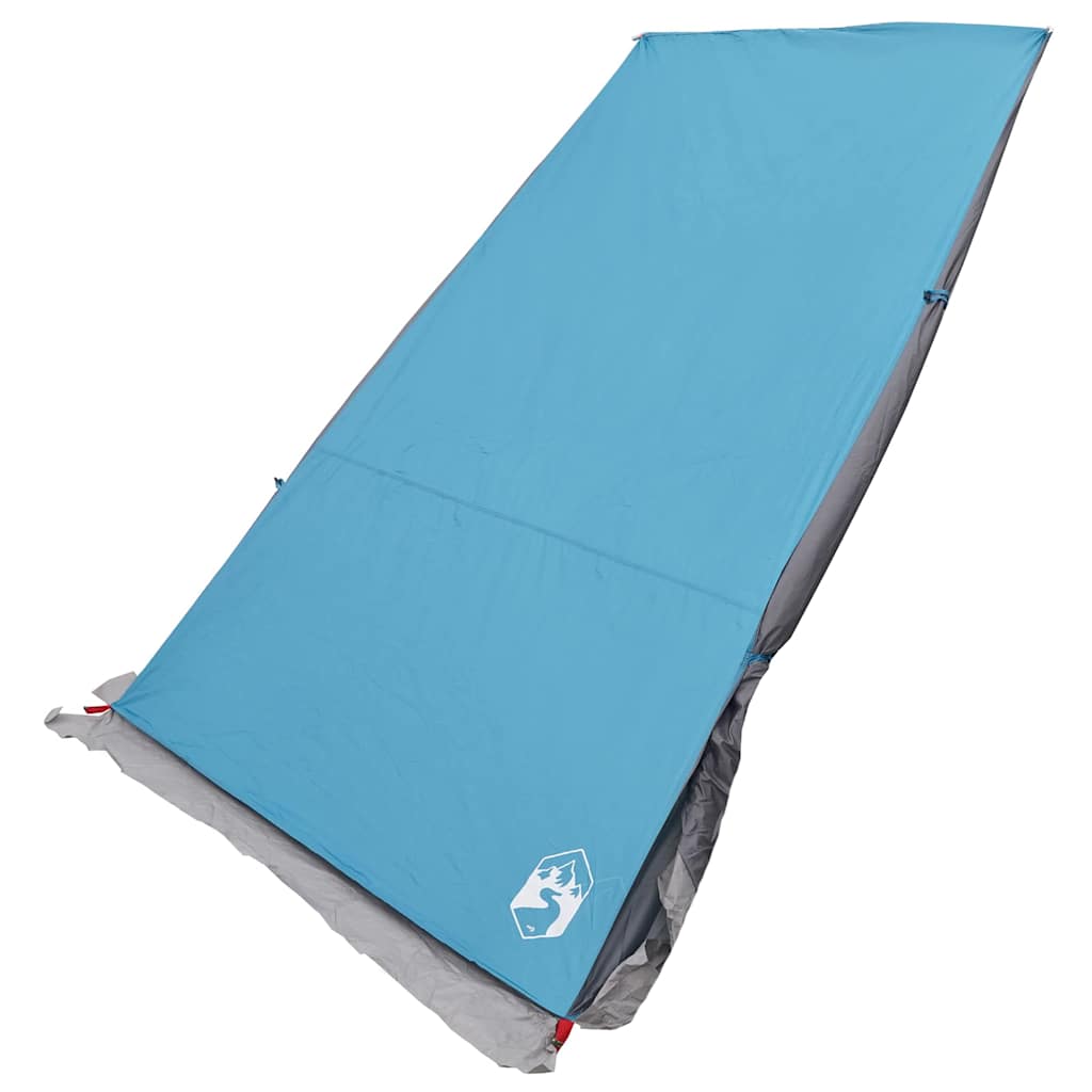 Achterkleptent met dak Blauw 190 x 150 x 185 cm taft