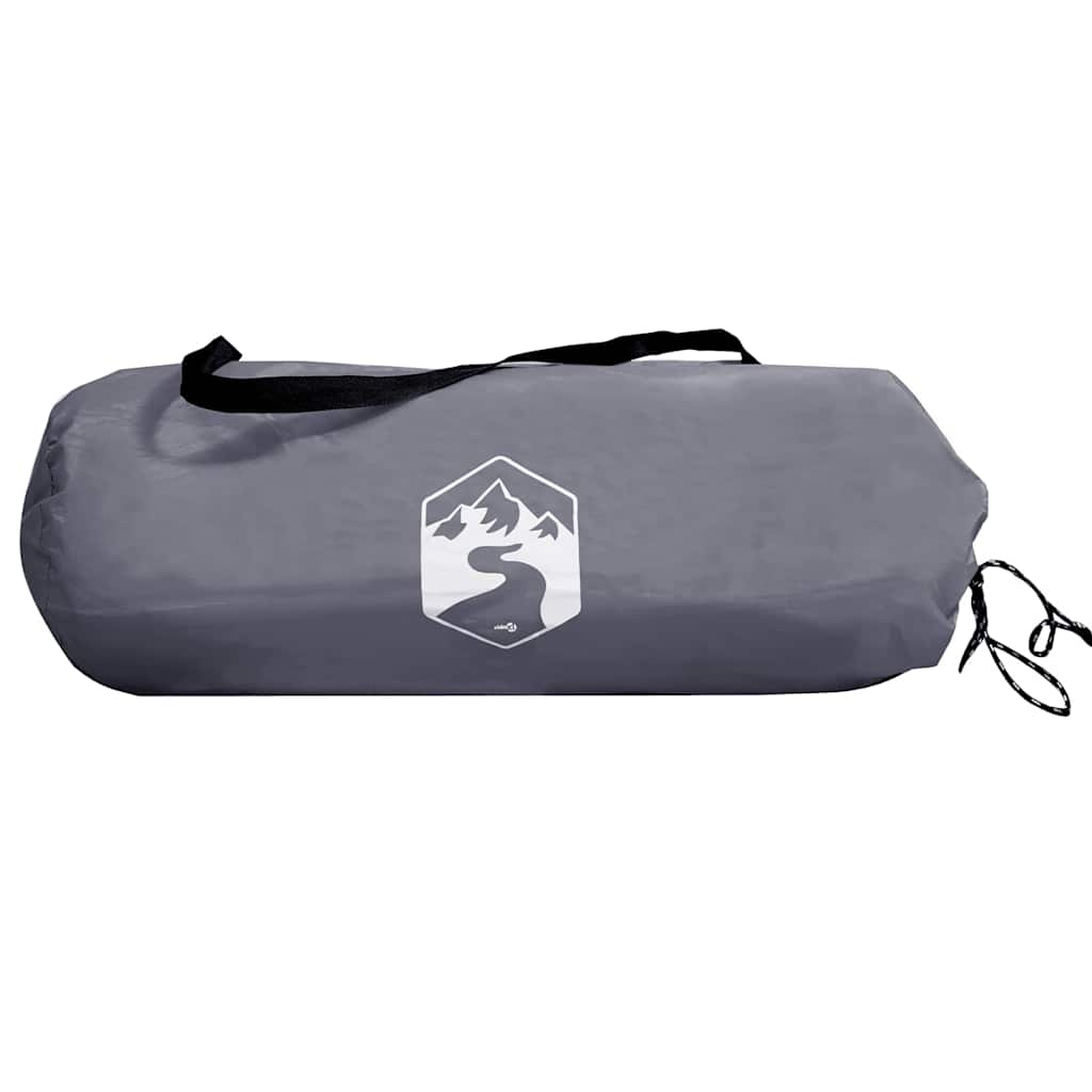 Achterkleptent met dak Grijs en Oranje 190 x 150 x 185 cm taft