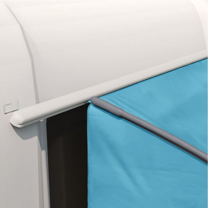 Achterkleptent met dak Blauw 194 x 180 x 210 cm taft