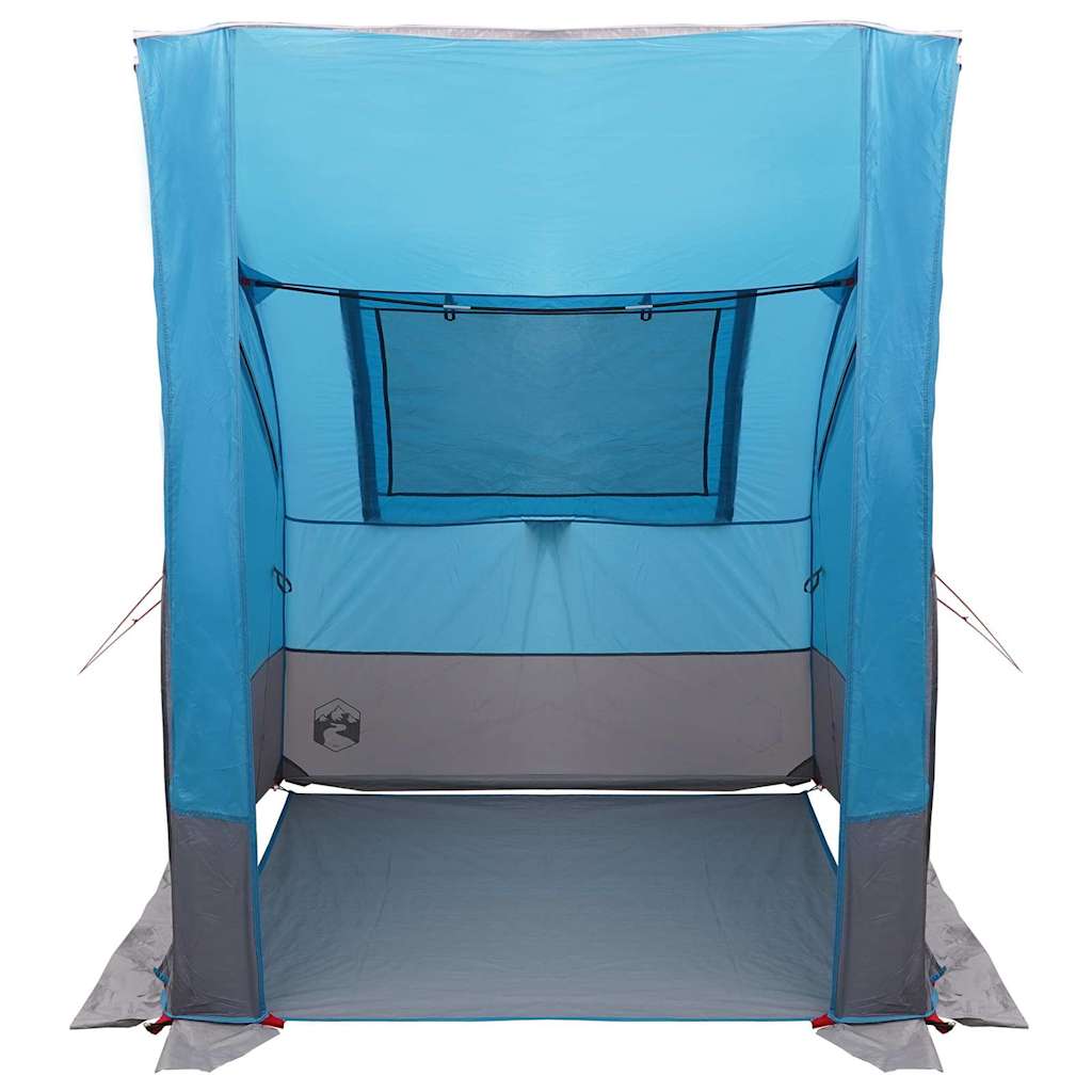 Achterkleptent met dak Blauw 194 x 180 x 210 cm taft