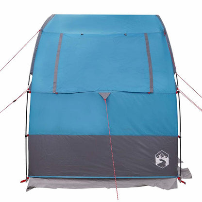 Achterkleptent met dak Blauw 194 x 180 x 210 cm taft