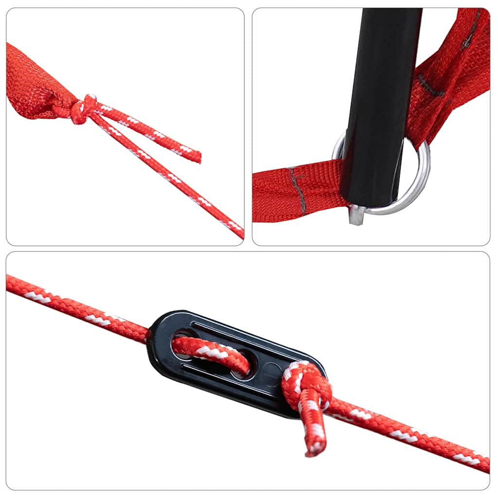 Achterkleptent met dak Groen 285 x 255 x 245 cm taft