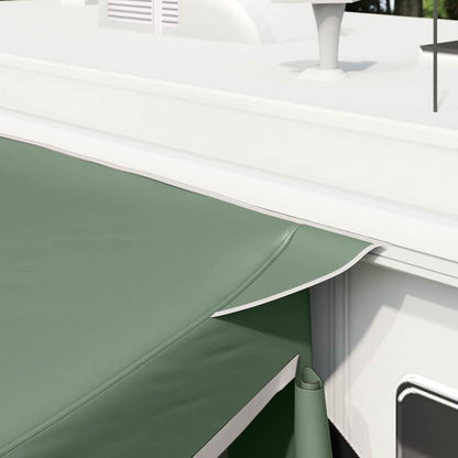 Achterkleptent met dak Groen 285 x 255 x 245 cm taft