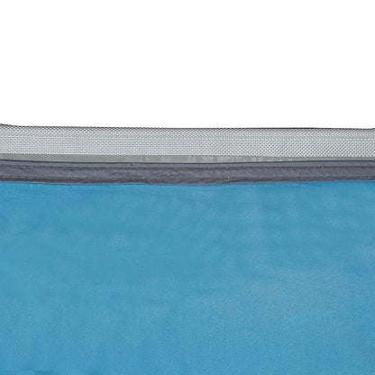 Achterkleptent met dak Blauw 285 x 255 x 245 cm taft