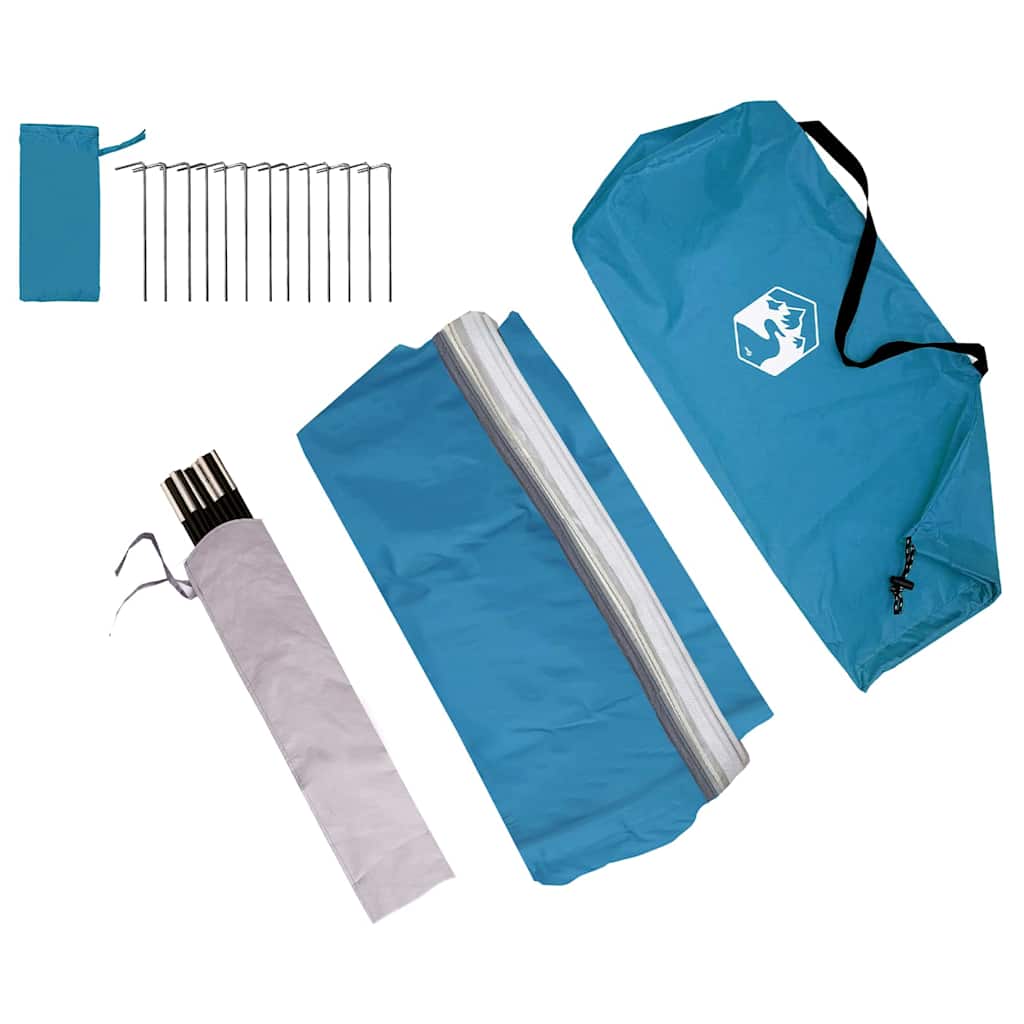 Achterkleptent met dak Blauw 285 x 255 x 245 cm taft