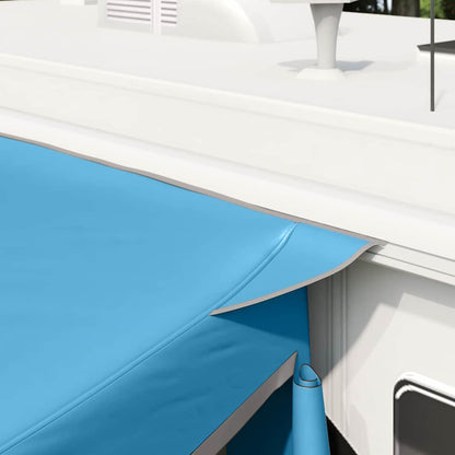 Achterkleptent met dak Blauw 285 x 255 x 245 cm taft