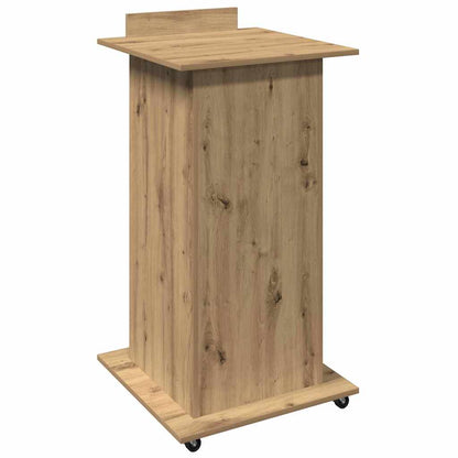 Podium met lade Artisan Eiken 55 x 55 x 107 cm Bewerkt hout
