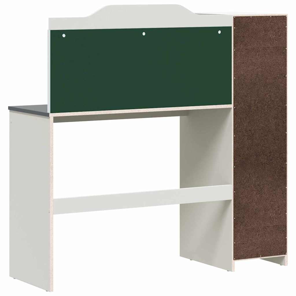 Schoolbord bureau Wit en Grijs 120 x 45 x 118,5 cm Bewerkt hout