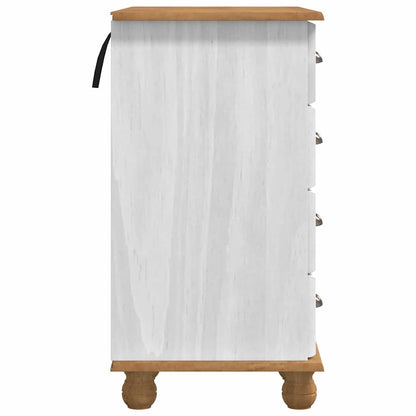 Schrijfbureau ASKIM Wit 95 x 40 x 75 cm Massief grenenhout