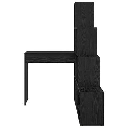 Hoekbureau Zwart Eiken 101,5 x 149,5 x 149,5 cm Bewerkt hout