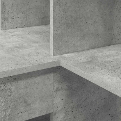 Hoekbureau Beton Grijs 101,5 x 149,5 x 149,5 cm Bewerkt hout