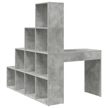 Hoekbureau Beton Grijs 101,5 x 149,5 x 149,5 cm Bewerkt hout