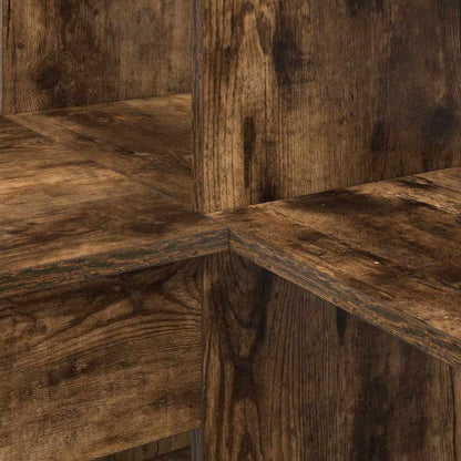 Hoekbureau Gerookt eiken 101,5 x 149,5 x 149,5 cm Bewerkt hout